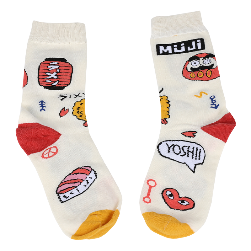 زیبایی شناسی مجموعه پوشاک خود را با جوراب های غیررسمی انیمه کارتونی با تناسب خشک، که از پنبه با کیفیت بالا ساخته شده اند، مطابقت دهید، بنابراین جوراب ها نرم، راحت، بادوام، قابل تنفس و گرم هستند.